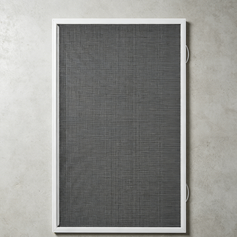 Custom Sliding Half Window Screen with Springs Pull Rail