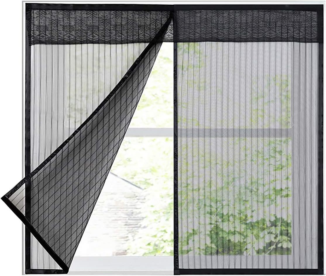 Self-Adhesive Invisible Magnetic Window Screen Curtain