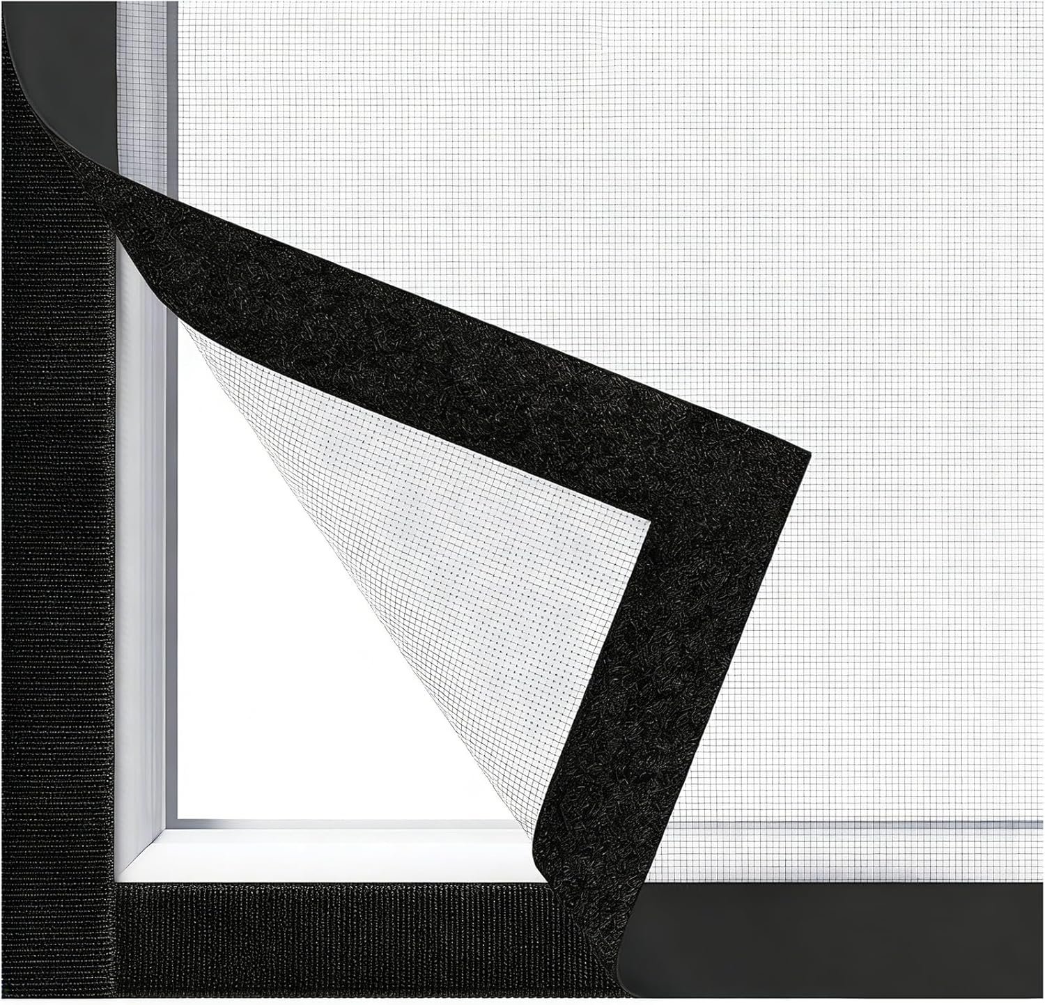 DIY Hook Loop Edge Window Screen