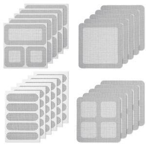 20 Sheets 4-Size Self-Adhesive Screen Repair Kit Black
